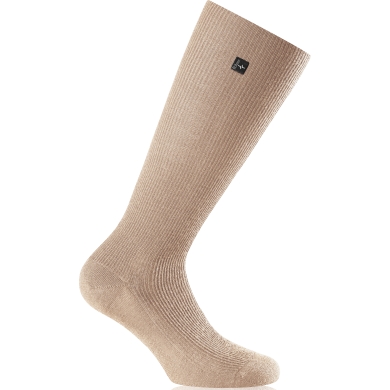 Rohner Business Sock Calf Super Long Cotton beige Men 1 pair